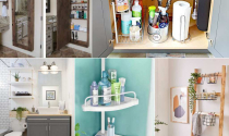 Mẫu kệ để đồ nhà tắm đơn giản nhưng độc đáo