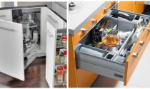 Cách bố trí các ngăn tủ bếp đẹp, ngăn nắp