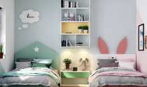 Ý tưởng thiết kế không gian lưu trữ chung trong phòng bé