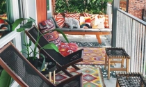 Ý tưởng sử dụng thảm trang trí ban công