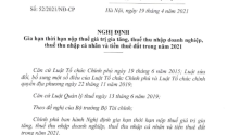 Gia hạn thời hạn nộp thuế, tiền thuê đất