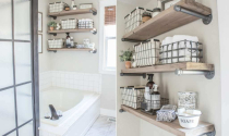 Ý tưởng thiết kế kệ lưu trữ trong phòng tắm