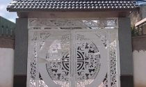 Mẫu cửa cổng sắt 2 cánh đẹp