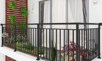 Mẫu lan can sắt ban công đơn giản, hiện đại