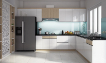 Mẫu phòng bếp đẹp cho nhà ống đi đầu xu hướng năm nay