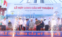 Cầu Mỹ Thuận 2 hợp long, “chạy đua” để thông xe vào cuối năm 2023