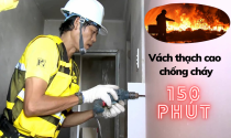 Vách ngăn thạch cao có khả năng chống cháy lên đến 150 phút?