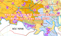 Gộp huyện Yên Dũng vào thành phố Bắc Giang và thành lập siêu đô thị 25.830 ha