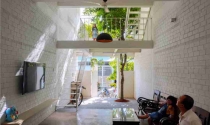 Nhà 4 tầng thiết kế lệch tầng hoàn thiện trong 6 tháng với chi phí 1 tỷ đồng
