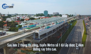 20 km tuyến metro Bến Thành - Suối Tiên đang dần thành hình