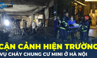Cận cảnh hiện trường vụ cháy chung cư mini khiến hàng chục người thương vong ở Hà Nội