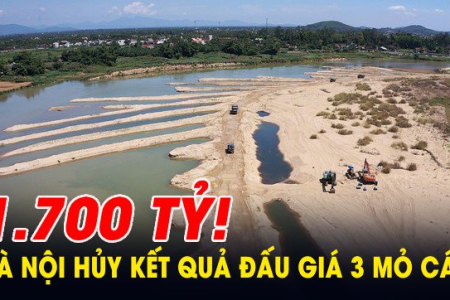 Thông tin mới nhất vụ trúng đấu giá 3 mỏ cát gần 1.700 tỷ đồng ở Hà Nội