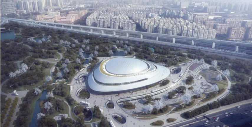 Cận cảnh Trung tâm thi đấu Esports giống UFO rộng hơn 80.000m2 tại Trung Quốc