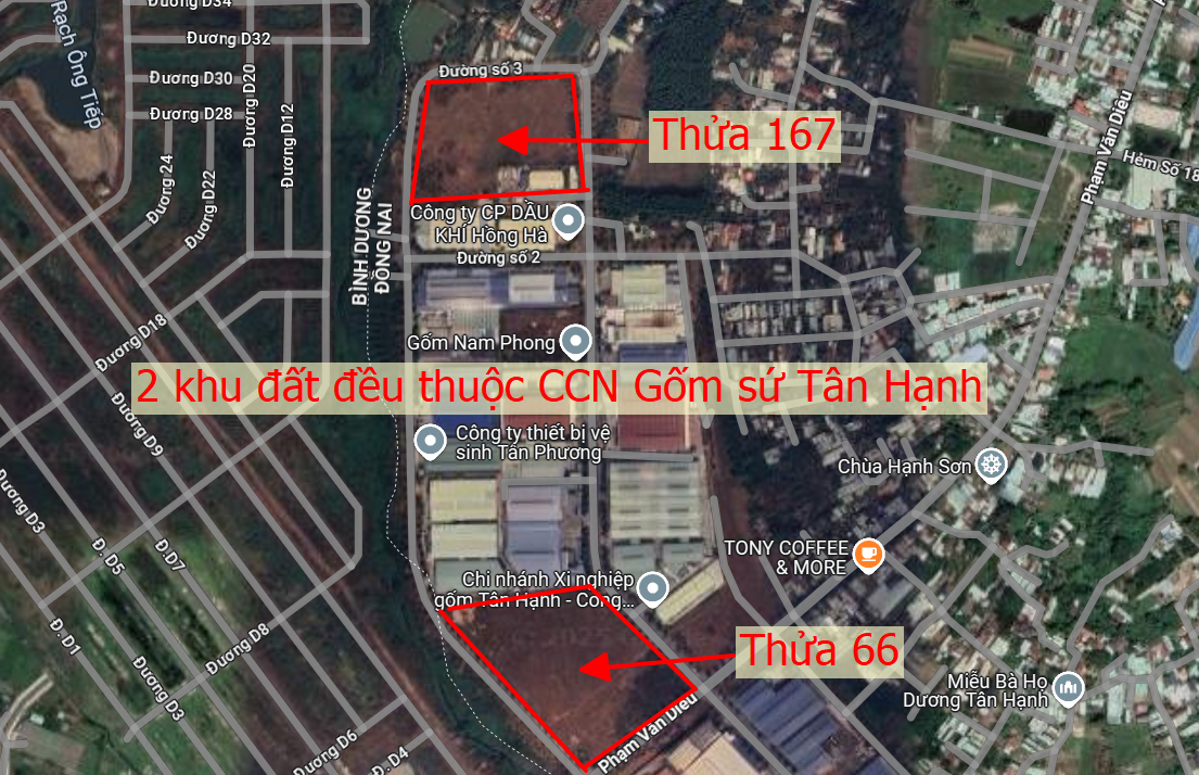 2 khu đất hơn 4,6ha mà Đồng Nai sắp đưa ra đấu giá nằm ở đâu?
