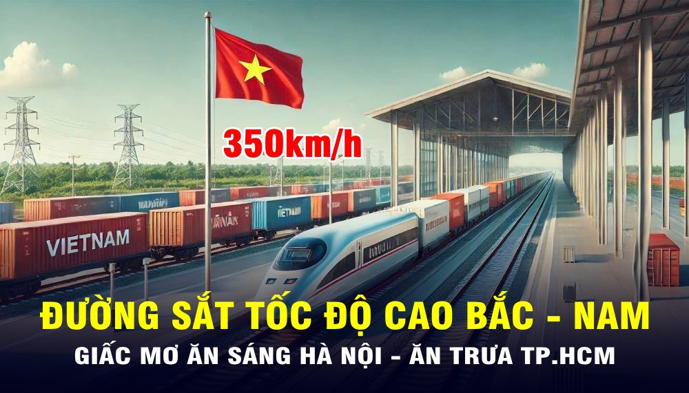 Giấc mơ ăn sáng Hà Nội, ăn trưa TP.HCM bằng tàu cao tốc 350km/h sẽ thành hiện thực trong 10 năm tới!