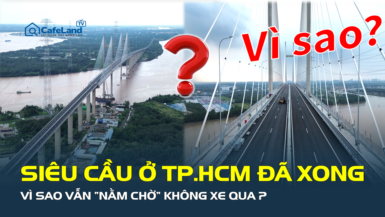 Cầu dây văng có tĩnh không cao nhất Việt Nam đã hoàn thành, vì sao vẫn “đứng chờ” giữa sông?