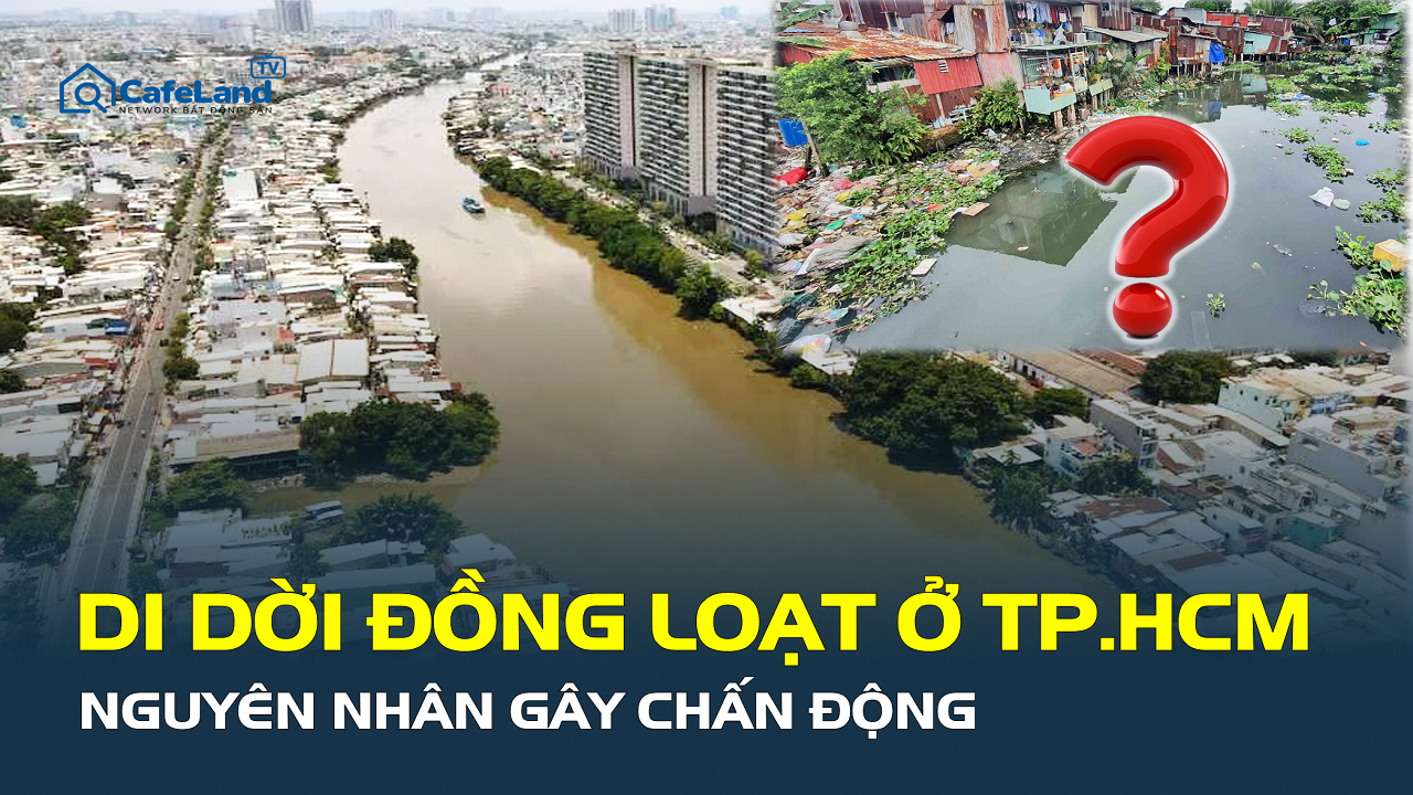 Di dời hàng nghìn hộ dân để cải tạo, làm đường tại 2 rạch ô nhiễm nặng phía Nam TP.HCM