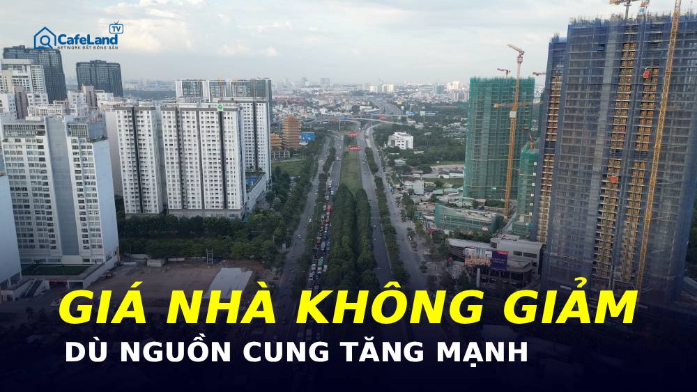 NGUỒN CUNG TĂNG, GIÁ NHÀ VẪN KHÔNG GIẢM - VÌ SAO?