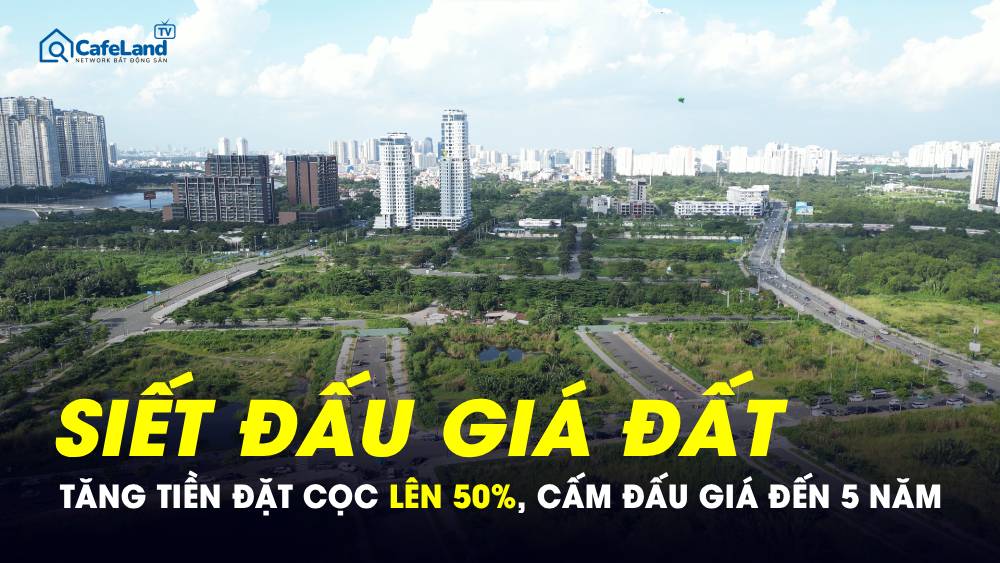 50% TIỀN CỌC - Cấm người bỏ cọc tham gia: Đấu giá đất còn dễ như trước?