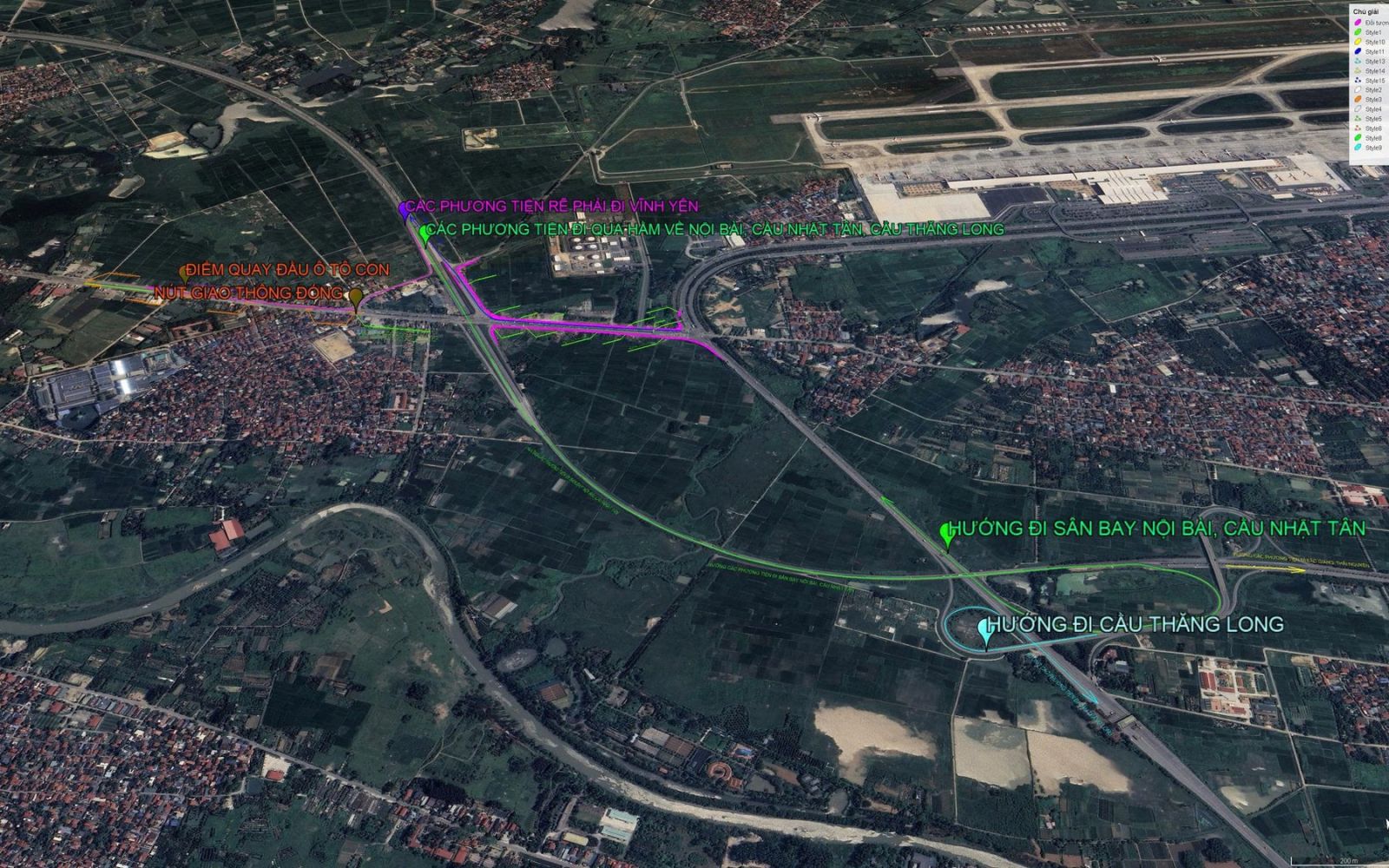 Hà Nội điều chỉnh tổ chức giao thông nút giao Quốc lộ 2 - nhánh ramp dẫn ra cao tốc Nội Bài - Lào Cai