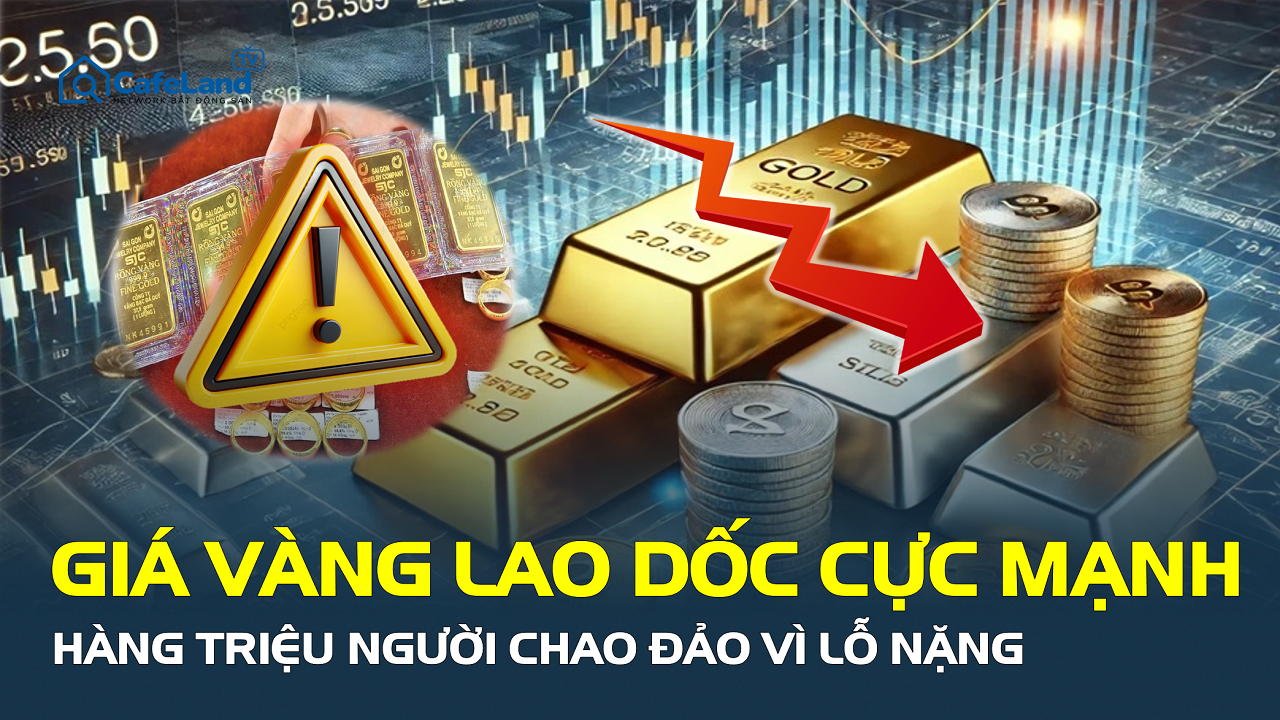 Giá vàng giảm sốc, hàng triệu người đối diện nguy cơ lỗ lớn