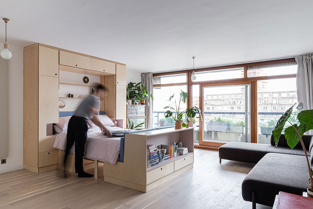 Thiết kế nội thất thông minh trong căn hộ studio - CafeLand.Vn
