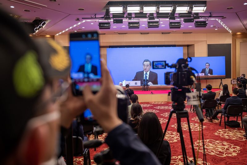 Wang Yi phát biểu vào ngày 24 tháng 5.Nhiếp ảnh gia: Nicolas Asfouri / AFP qua Getty Images