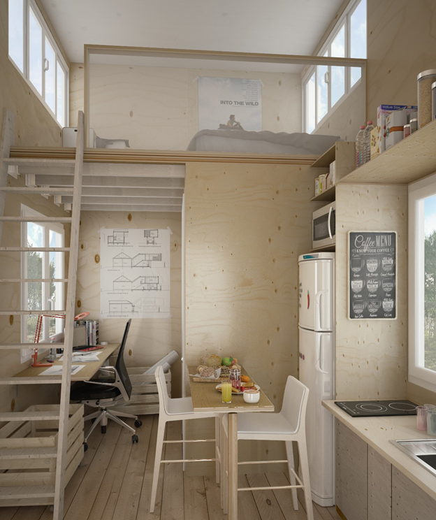 Tự tay thiết kế nhà có diện tích nhỏ chưa đầy 18m2 đẹp lung linh