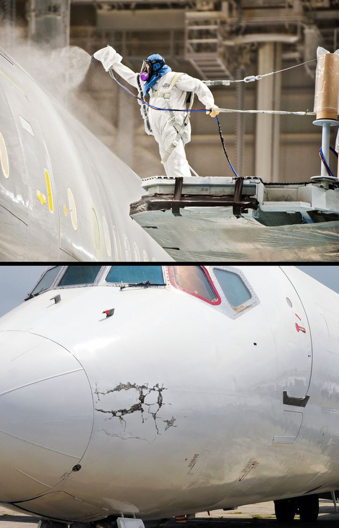 Tại sao máy bay hầu hết được sơn màu trắng?