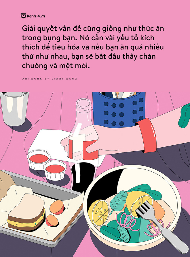 Giải quyết vấn đề cũng giống như thức ăn trong bụng bạn