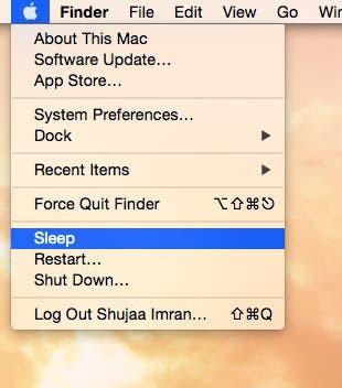 Menu Mac Apple chỉ có hai tùy chọn: Sleep và Shutdown. Hibernate giống như tùy chọn Deep Sleep có thể truy cập từ cài đặt pmset trong Mac Terminal.
