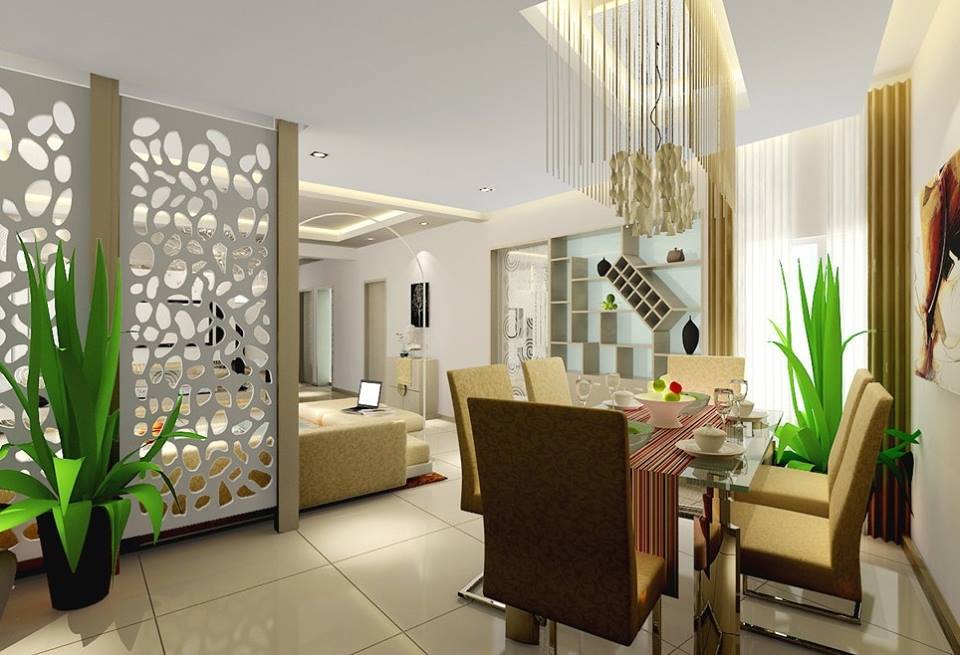 Làm đẹp nội thất phòng khách với vách ngăn CNC