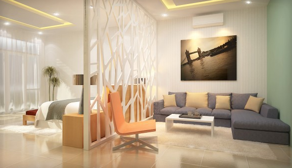 Làm đẹp nội thất phòng khách với vách ngăn CNC
