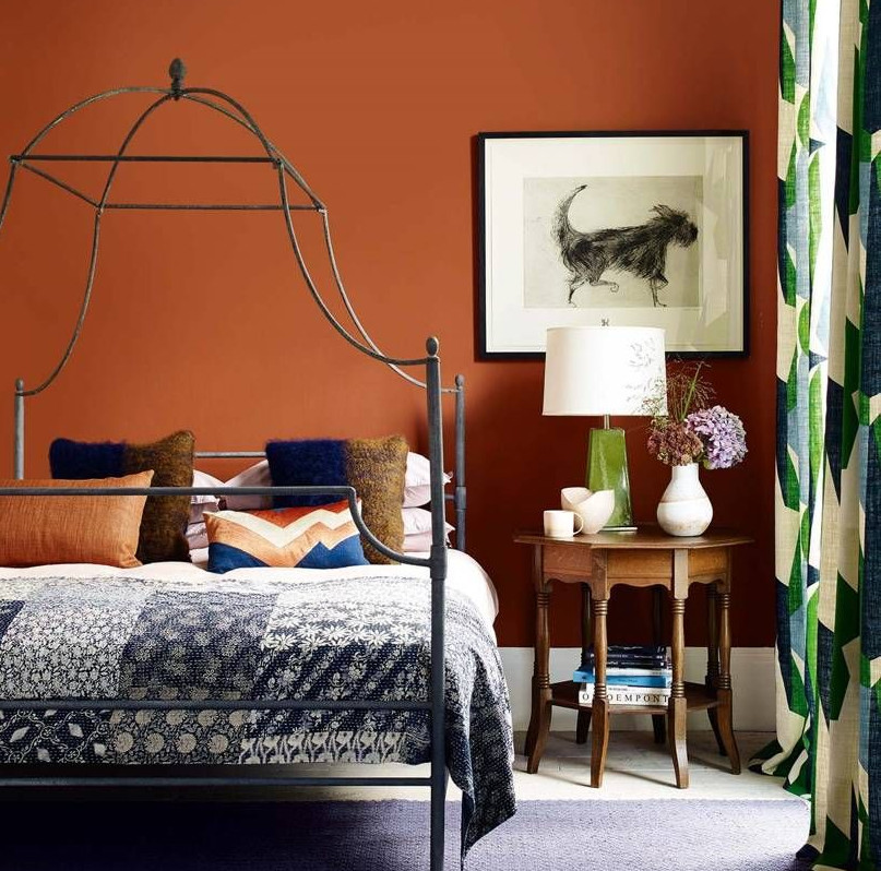 Phòng ngủ màu cam 3
