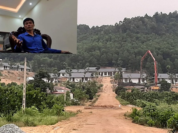 Chủ tịch UBND xã Ngọc Thanh thừa nhận những ngôi nhà này được xây dựng trên đất rừng sản xuất khi chưa được chuyển đổi đất.