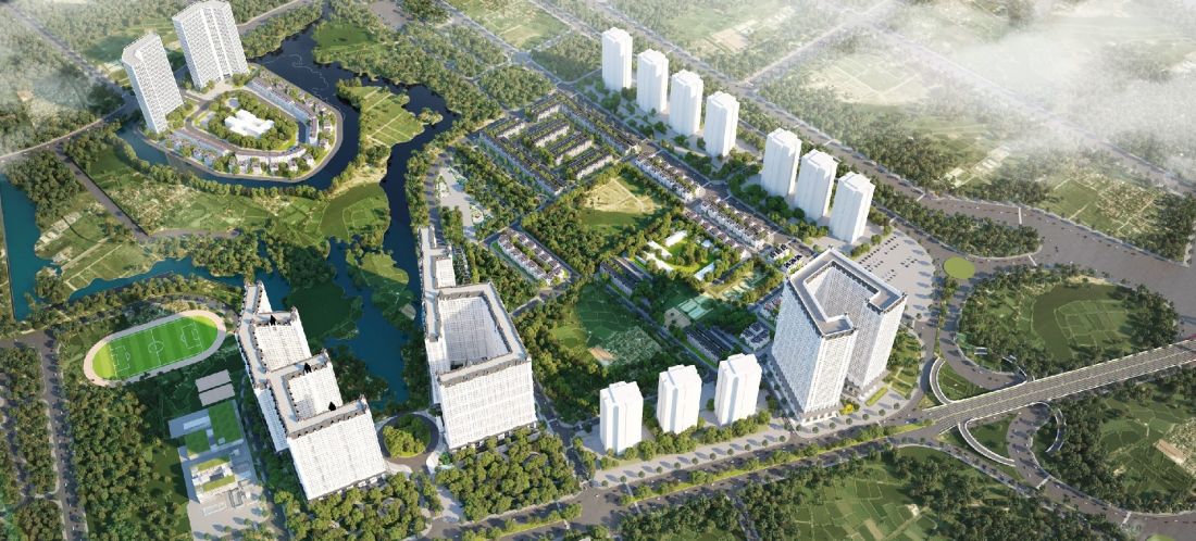 Biệt thự Green Center Villas - The Lotus Center Hà Nội