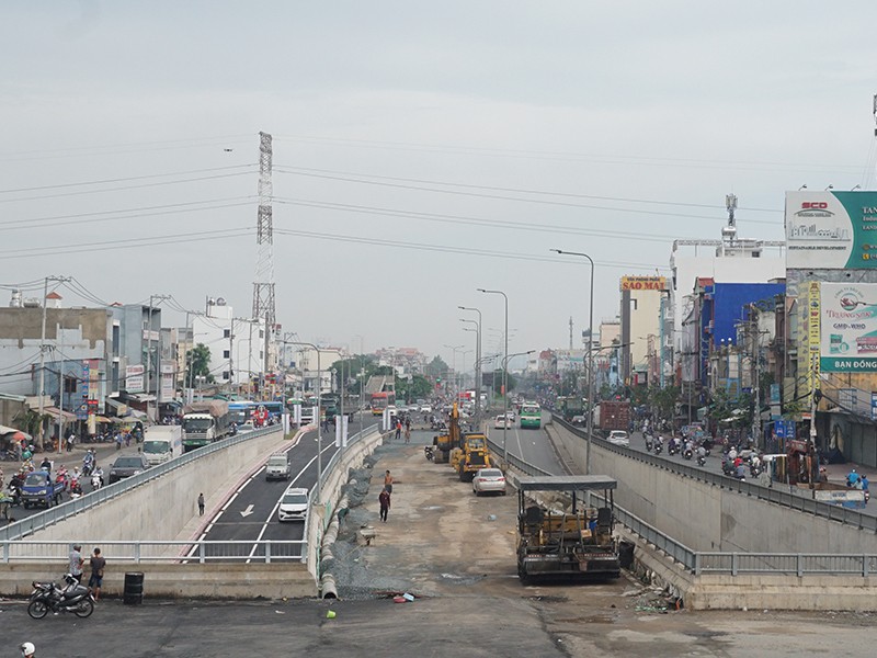 Nút giao An Sương - một trong những dự án được TP ưu tiên xây dựng ở khu vực tây bắc TP. Ảnh: Thu Trinh