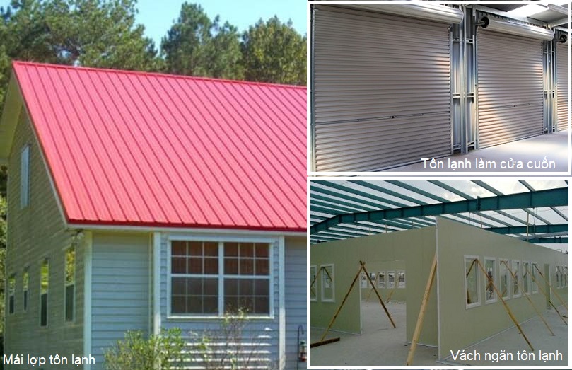 Ứng dụng của tôn lạnh Ứng dụng của tôn lạnh