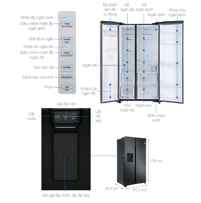 Tủ lạnh Samsung Inverter 617 lít