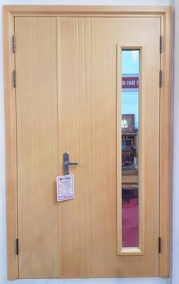 Mẫu cửa thép vân gỗ 1 cánh Mẫu cửa thép vân gỗ 1 cánh