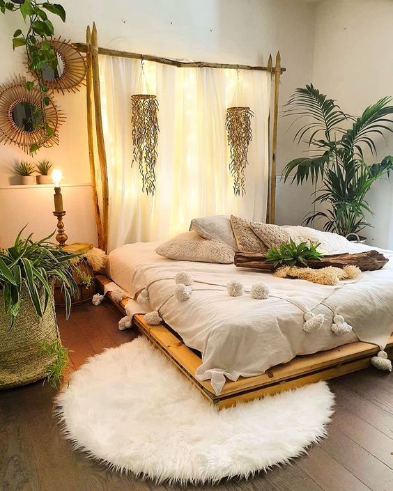 Ý tưởng trang trí phòng ngủ bằng cây xanh độc đáo