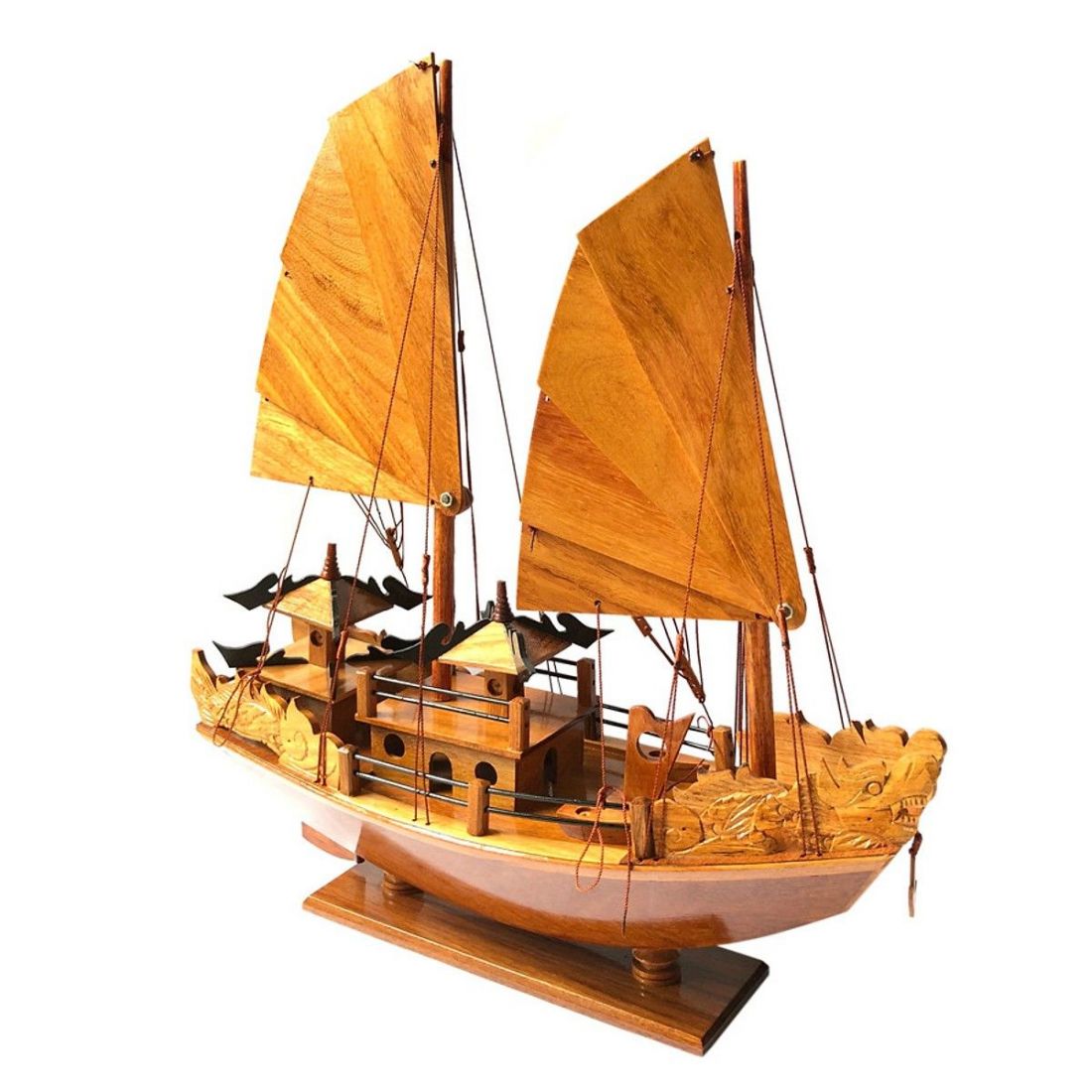Mô hình thuyền buồm mạ vàng Món quà tặng cao cấp ý nghĩa phong thủy