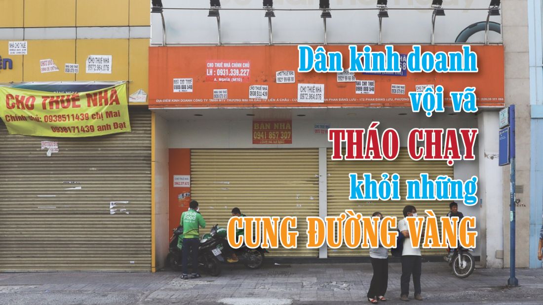 Dân kinh doanh vội vã "tháo chạy" khỏi những cung đường "vàng"