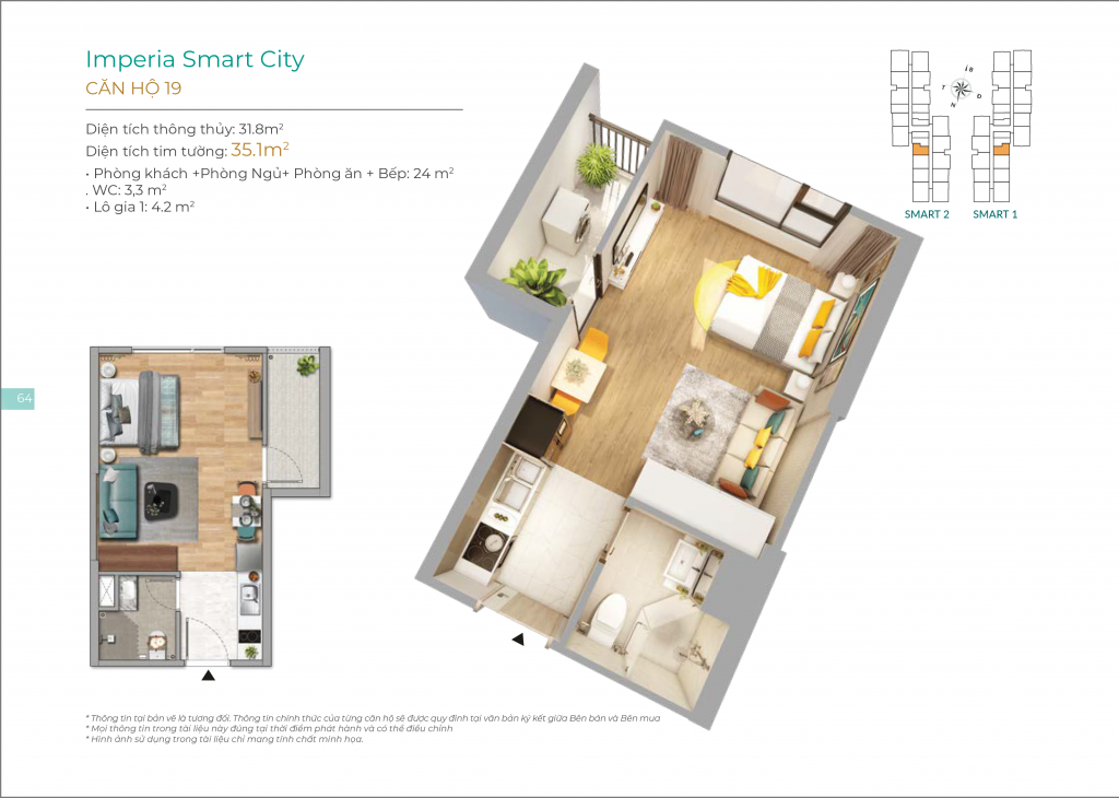 Mặt bằng dự án căn hộ Imperia Smart City Nam Từ Liêm