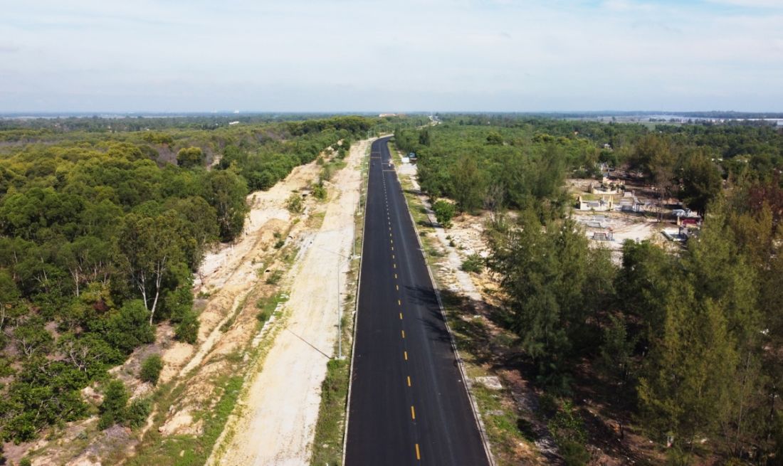 Đường Võ Chí Công hình thành, nối thông các địa phương ven biển Quảng Nam.