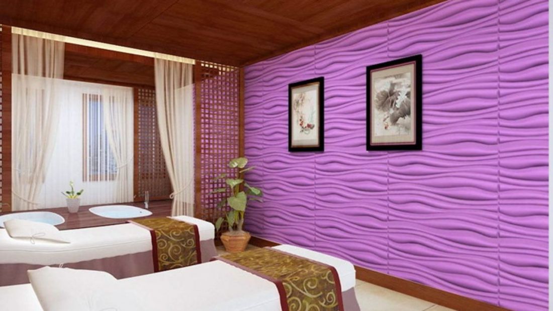Trang trí phòng ngủ bằng xốp dán tường - CafeLand.Vn