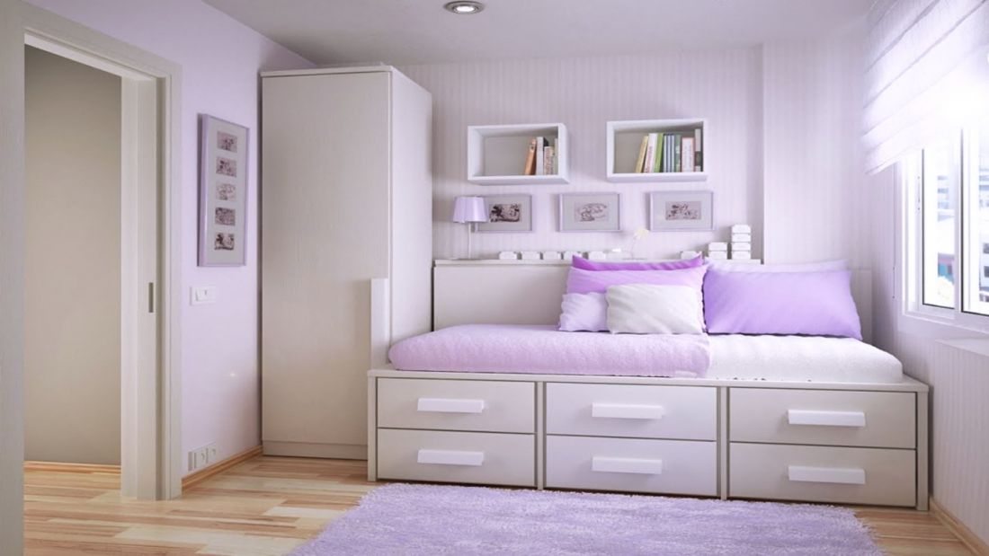 Mẫu giường ngủ dạng bục giúp tối ưu không gian phòng ngủ
