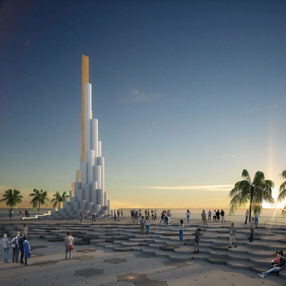 Các khối đá sẽ xếp chồng lên nhau đại diện cho các người con của Âu Cơ - Lạc Long Quân (Ảnh: Thanh Niên) Các khối đá sẽ xếp chồng lên nhau đại diện cho các người con của Âu Cơ - Lạc Long Quân (Ảnh: Thanh Niên)