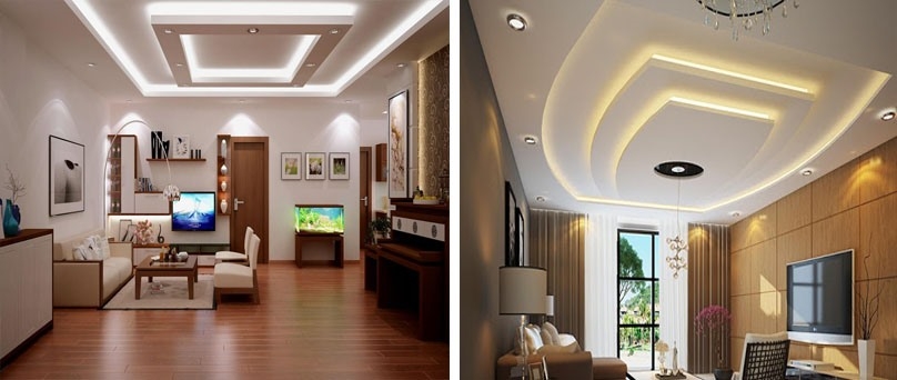 Top 50 mẫu thiết kế trần thạch cao phòng khách đẹp kèm báo giá