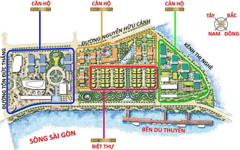 Phân khu dự án căn hộ Grand Marina Saigon Quận 1